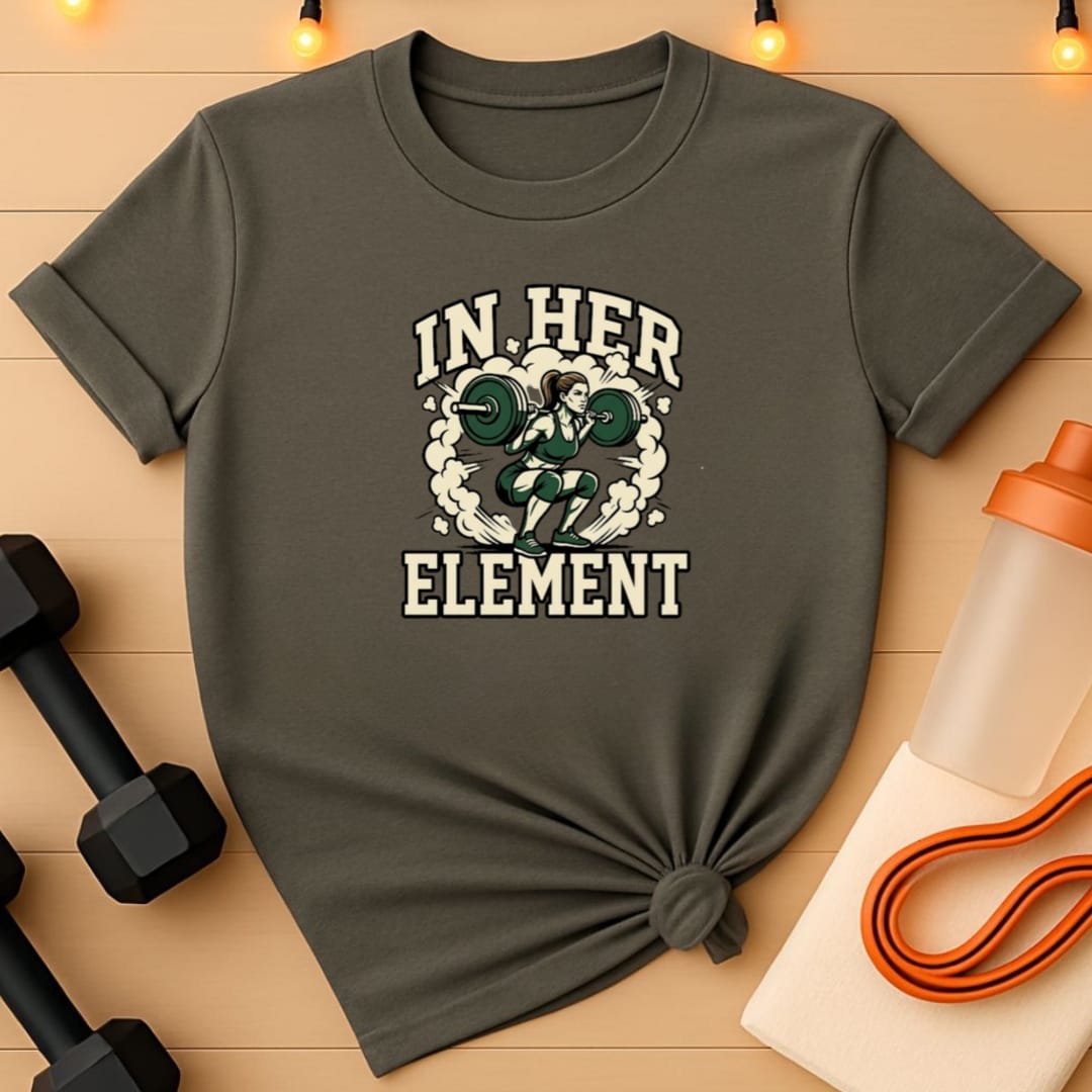 In Her Element Squat Women's Gym T-Shirt