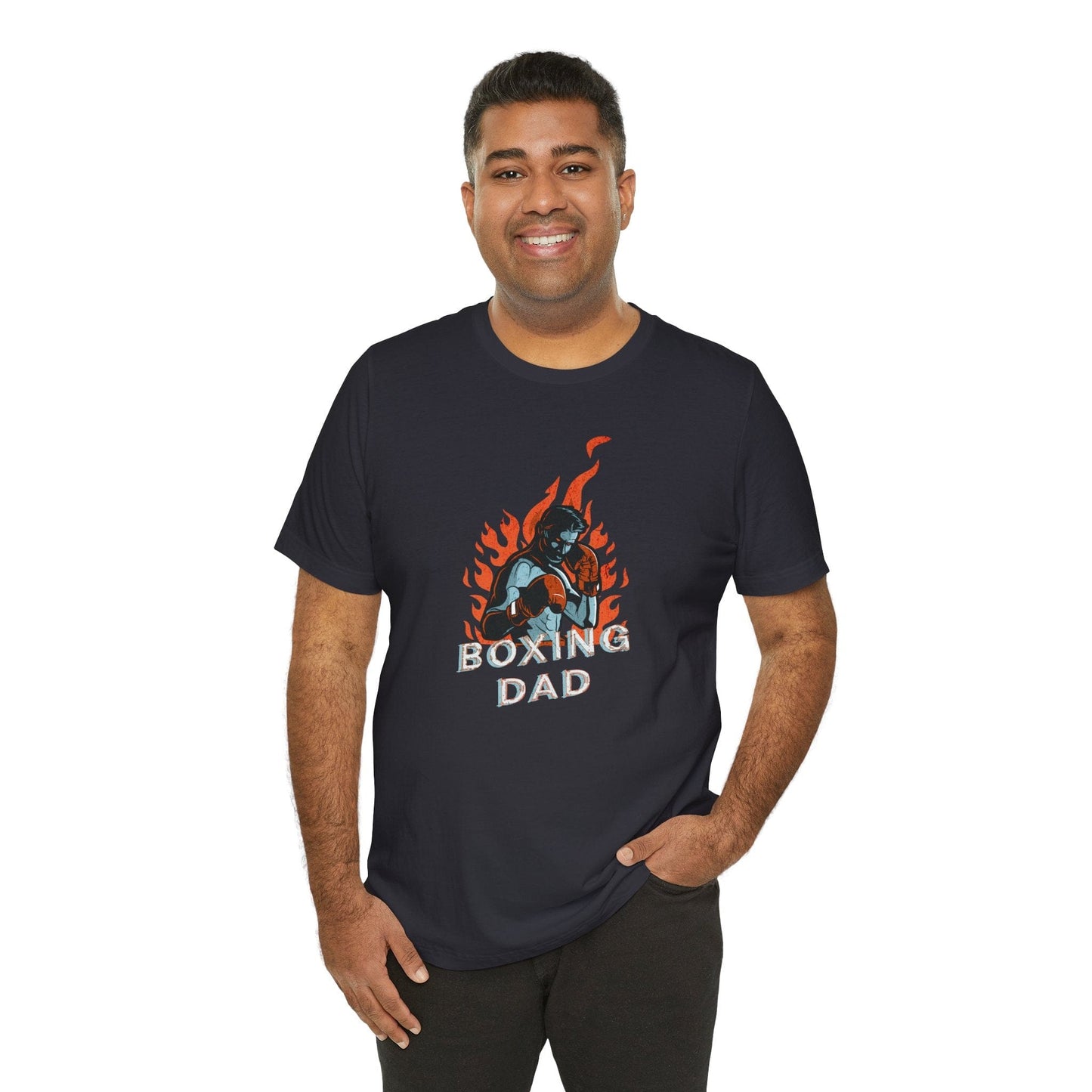 Boxing Dad – Fighter Flame Tee | MMA Dad Shirt