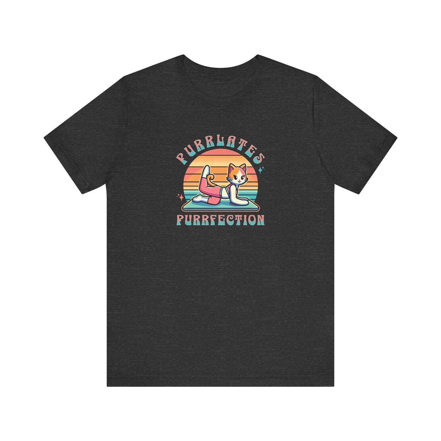 Purrlates Purrfection Anime Cat Pilates T-Shirt