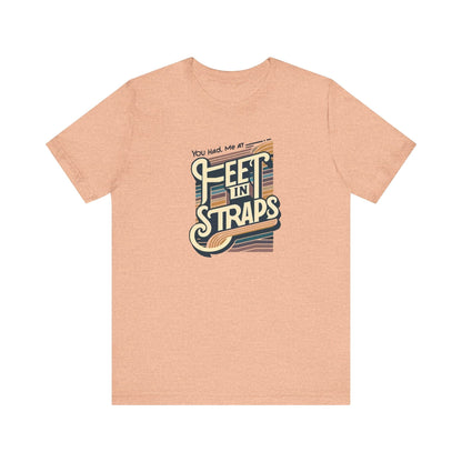 You Had Me At Feet In Straps – 70s Retro Pilates Tee