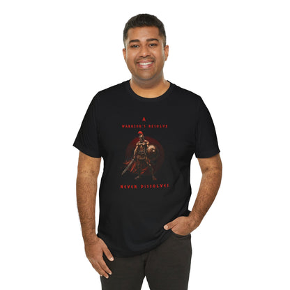 A Warrior's Resolve Never Dissolves Spartan Gym T-Shirt