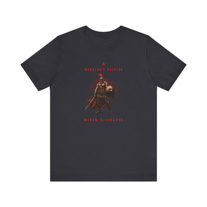 A Warrior's Resolve Never Dissolves Spartan Gym T-Shirt