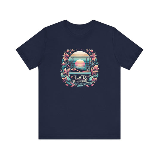 Pilates Is My Happy Place – Floral Reformer Sunset Tee