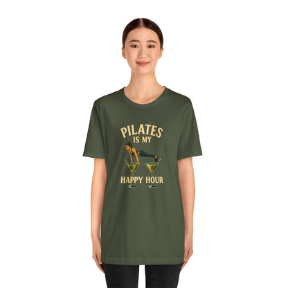 Pilates Is My Happy Hour Shirt – Funny Pilates Lover Tee