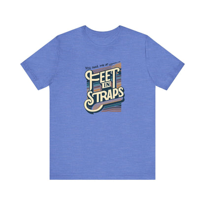You Had Me At Feet In Straps – 70s Retro Pilates Tee