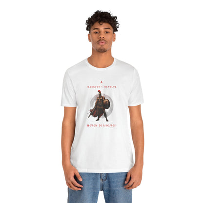 A Warrior's Resolve Never Dissolves Spartan Gym T-Shirt