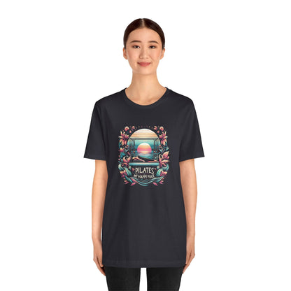 Pilates Is My Happy Place – Floral Reformer Sunset Tee