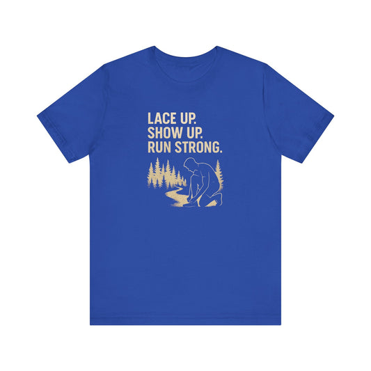 Trail Running Unisex Tee - Motivational Forest Runner Shirt