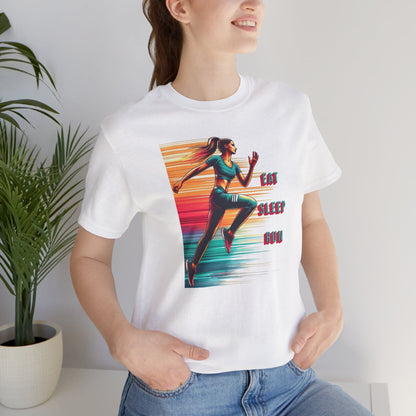 Eat, Sleep, Run Female Running T-Shirt