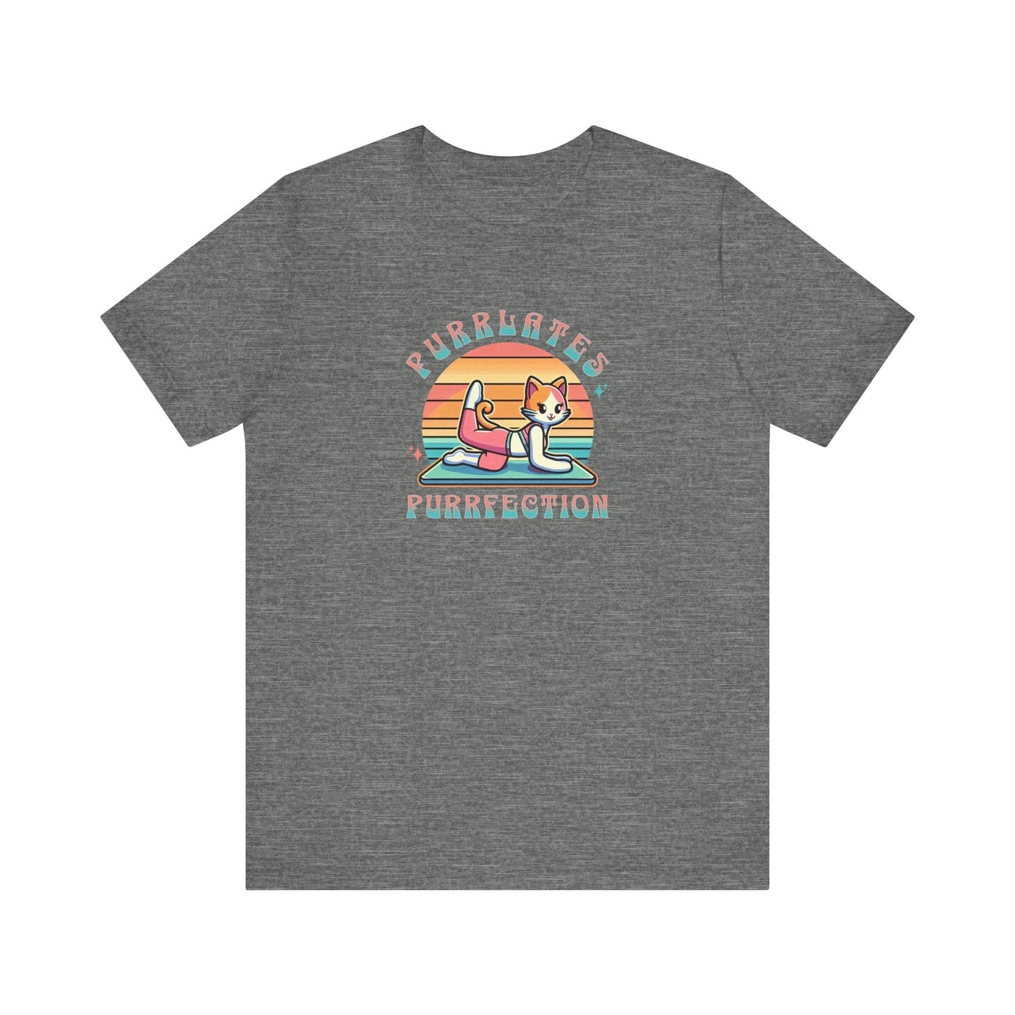 Purrlates Purrfection Anime Cat Pilates T-Shirt