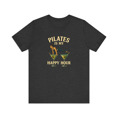 Pilates Is My Happy Hour Shirt – Funny Pilates Lover Tee