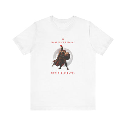A Warrior's Resolve Never Dissolves Spartan Gym T-Shirt