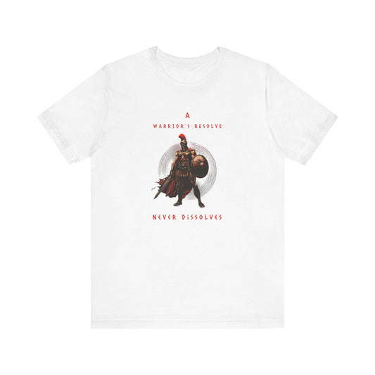 A Warrior's Resolve Never Dissolves Spartan Gym T-Shirt