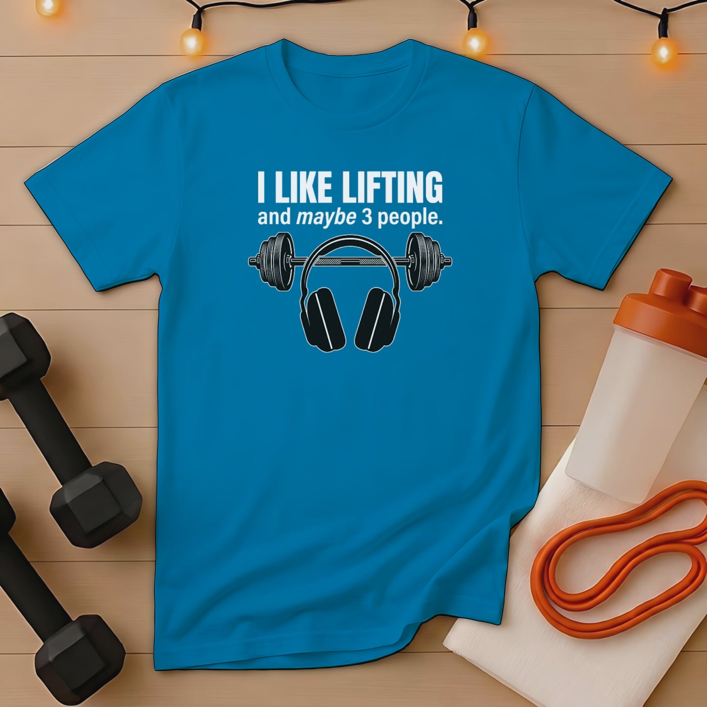 I Like Lifting & 3 People Gym T-Shirt