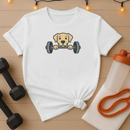 Peekaboo Gym Dog T-Shirt 🐾 Workout Tee for Dog Owners
