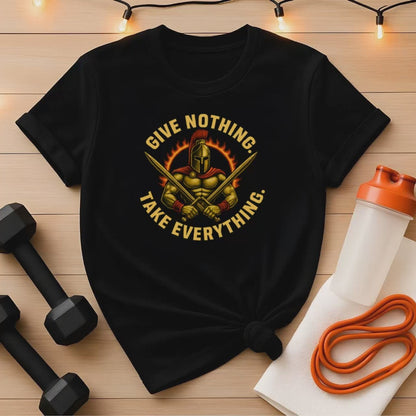 Spartan Warrior Crossed Swords Gym Tee