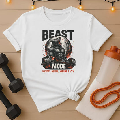 Beast Mode Howl at the Moon Powerlifting Unisex Gym Tee