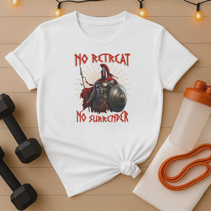 Spartan Warrior Gym T-Shirt - No Retreat No Surrender