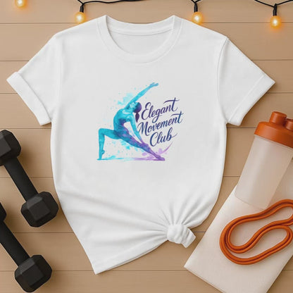 Elegant Movement Club Watercolor Splash Pilates T-Shirt