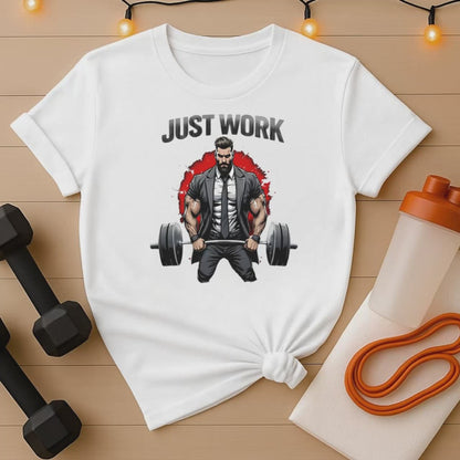 Alpha Hustler Gym Tee - Businessman Powerlifting Graphic T-Shirt